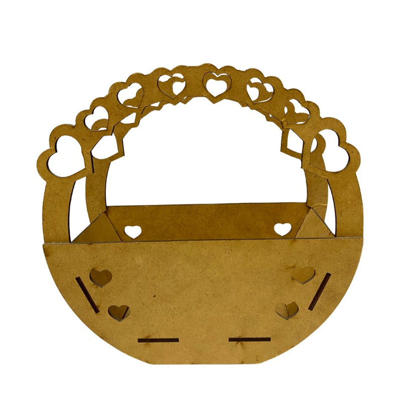 MDF - CESTA CORAÇÃO