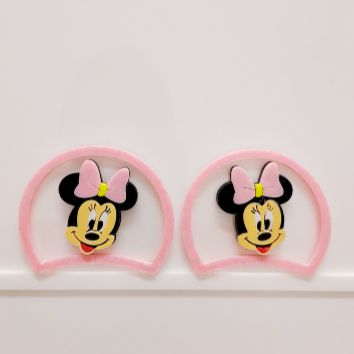 ORELHA MINNIE ROSA CLARO
