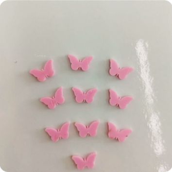MINI BORBOLETA ROSA (10 UNIDADES)