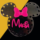 BASE MINNIE EM ACRÍILICO